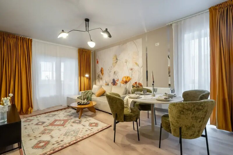 Apartament 2 camere  Vanzare - Mobilat cu Designer   Direct Propietar