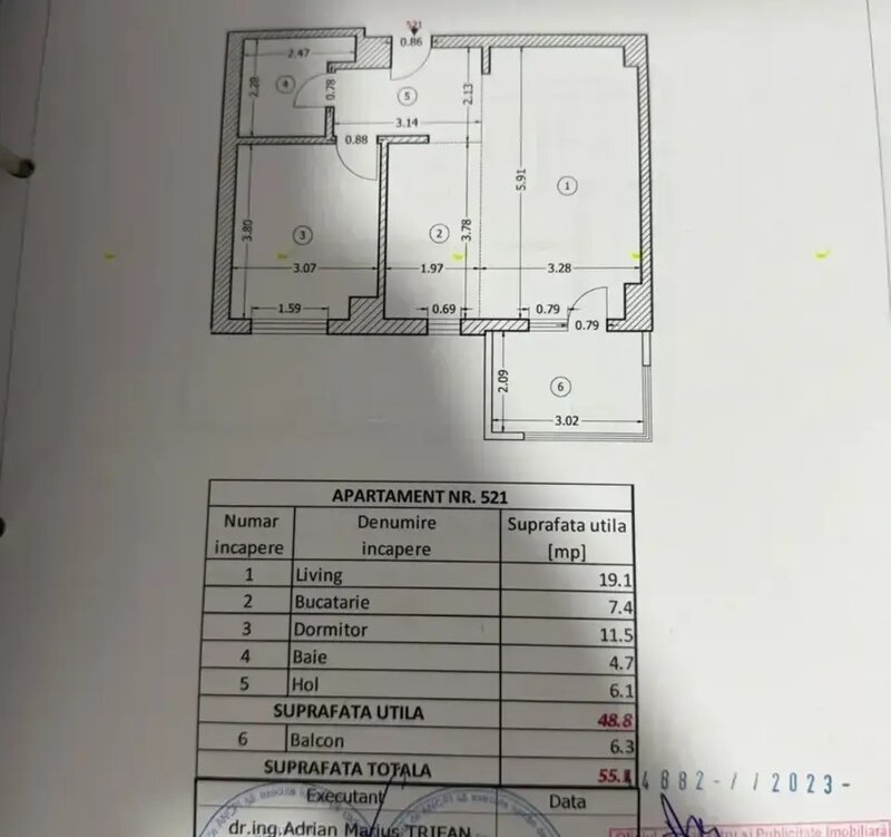 Apartament 2 camere  Vanzare - Mobilat cu Designer   Direct Propietar